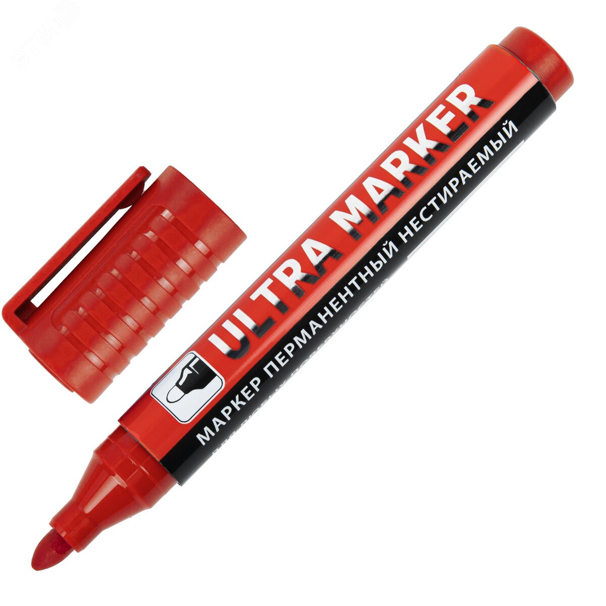 Изображение товара Маркер перманентный Ultra Marker, красный, 3,5 мм, с клипом, BRAUBERG (шт) Изображение товара Маркер перманентный Ultra Marker, красный, 3,5 мм, с клипом, BRAUBERG (шт)
