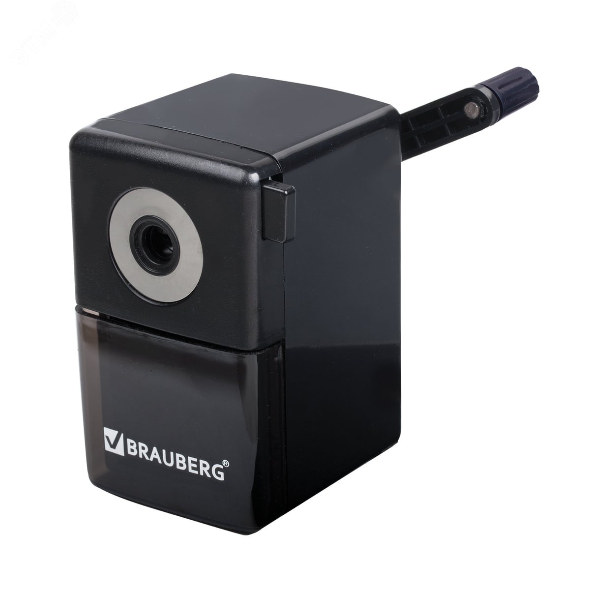 Изображение товара Точилка механическая BRAUBERG ''BLACK JACK'', металлический механизм, цвет чёрный, 222516 (шт)