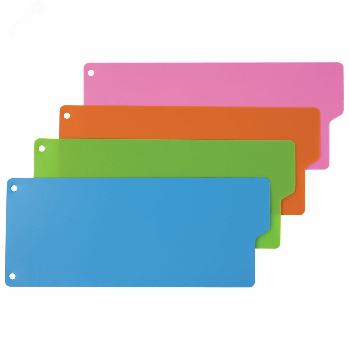 Изображение товара Разделитель пластиковый (полосы 100 х 240 мм), 12 листов, без индексации, по цветам (шт)