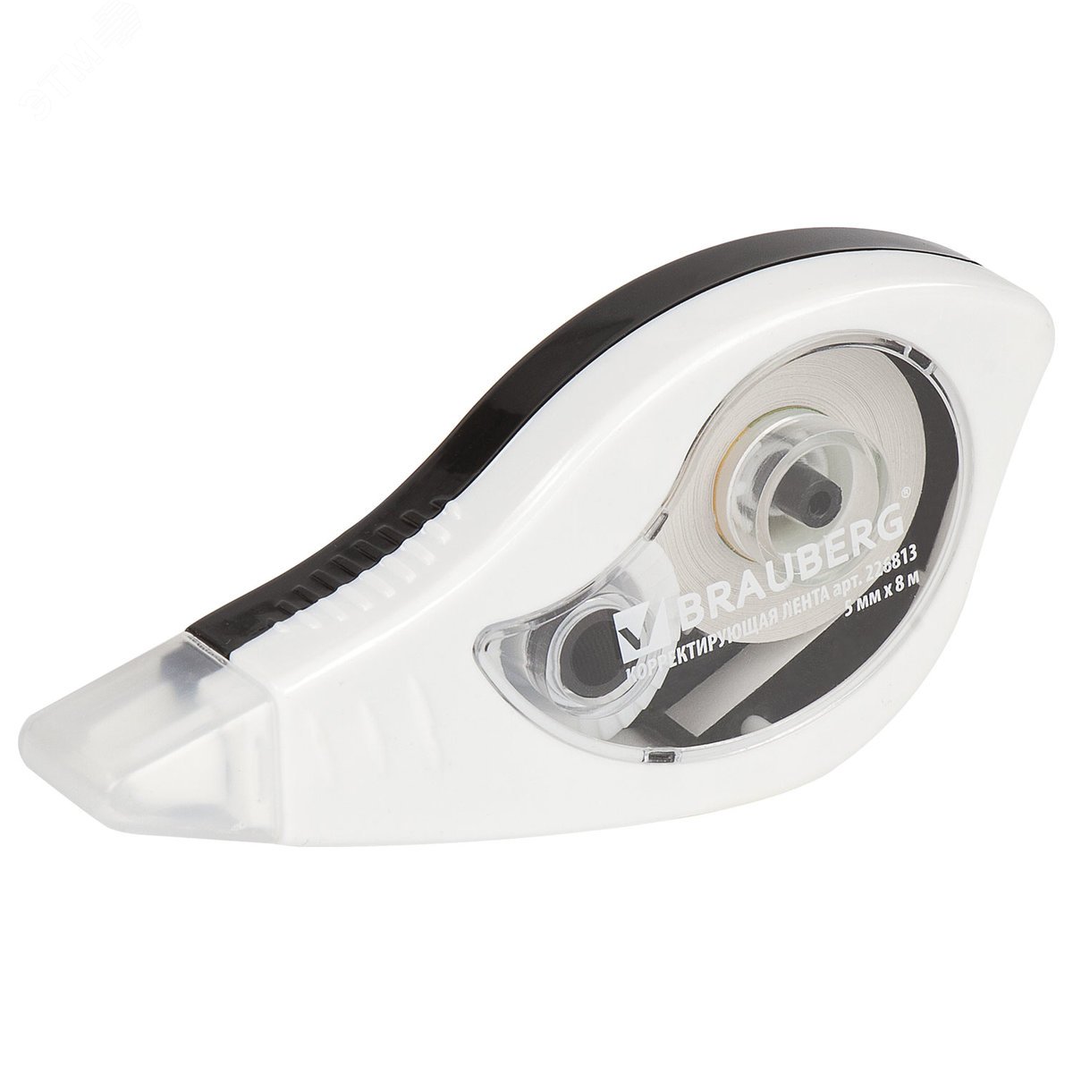 Изображение товара Корректирующая лента BRAUBERG BLACK&WHITE 5мм 8м белый корпус