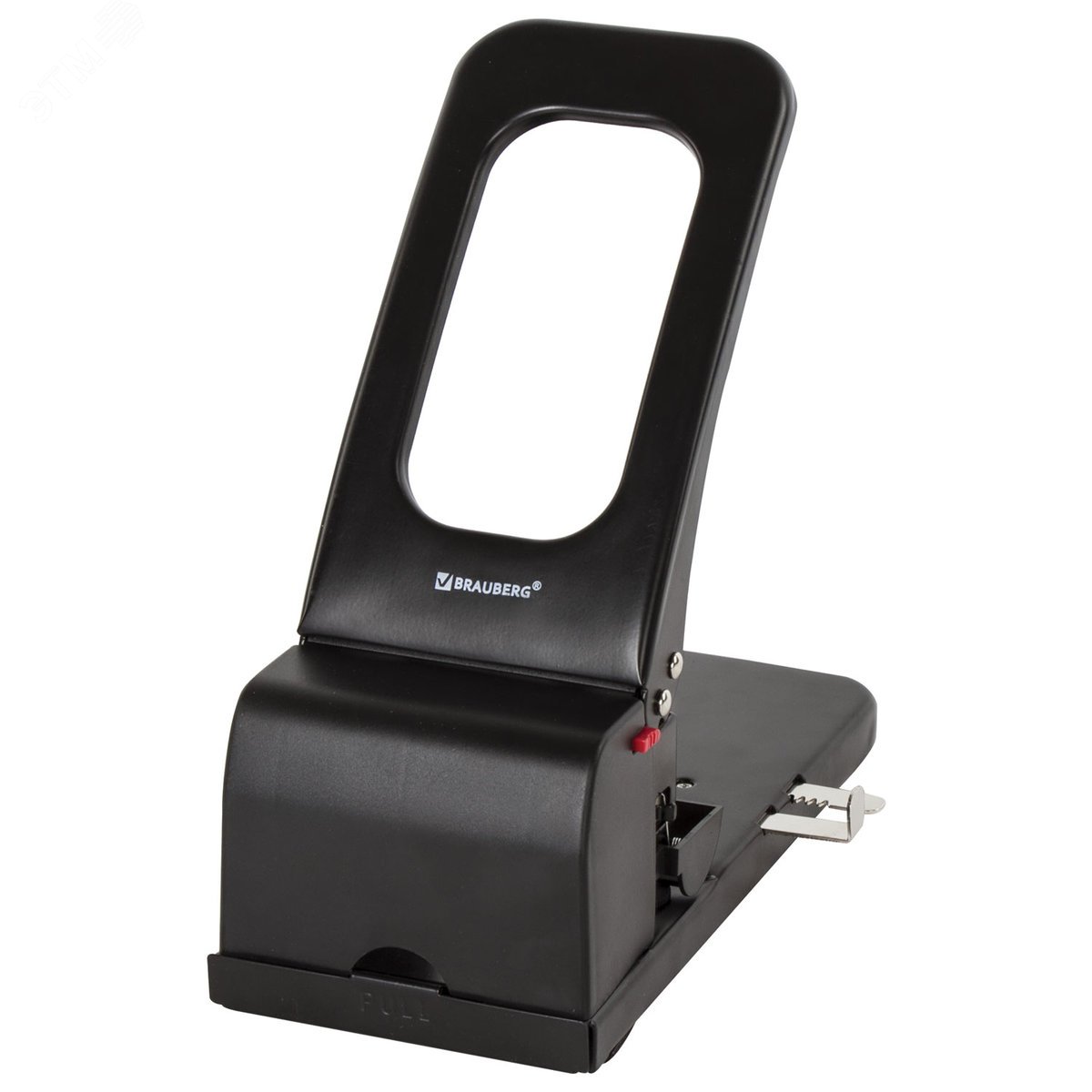 Изображение товара Металлический дырокол BRAUBERG Heavy duty для 100 листов черный