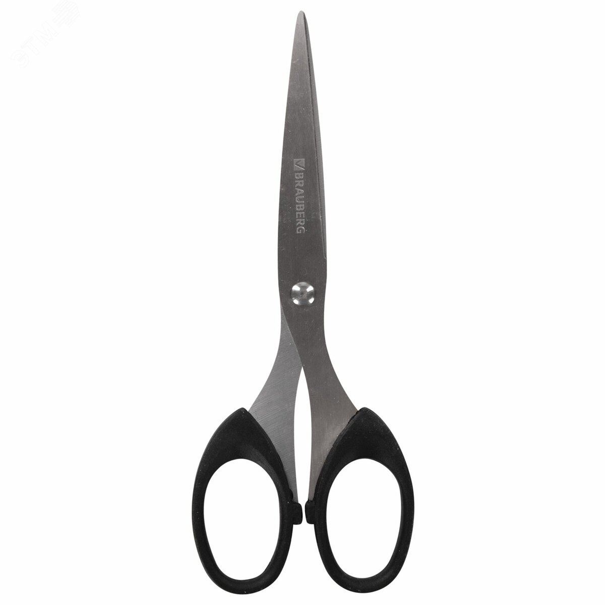 Изображение товара Ножницы BRAUBERG ''Classic'', 160 мм, черные, классической формы, 2-х сторонняя заточка, 230933 (шт)