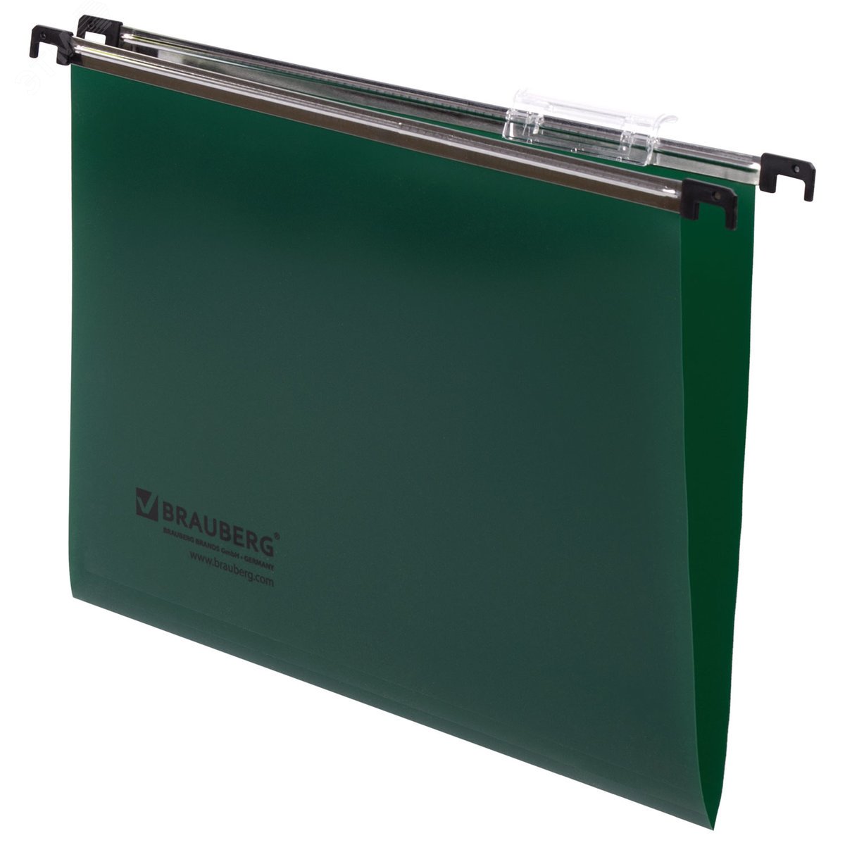 Изображение товара Подвесные папки А4 BRAUBERG, комплект 5 шт, зеленые