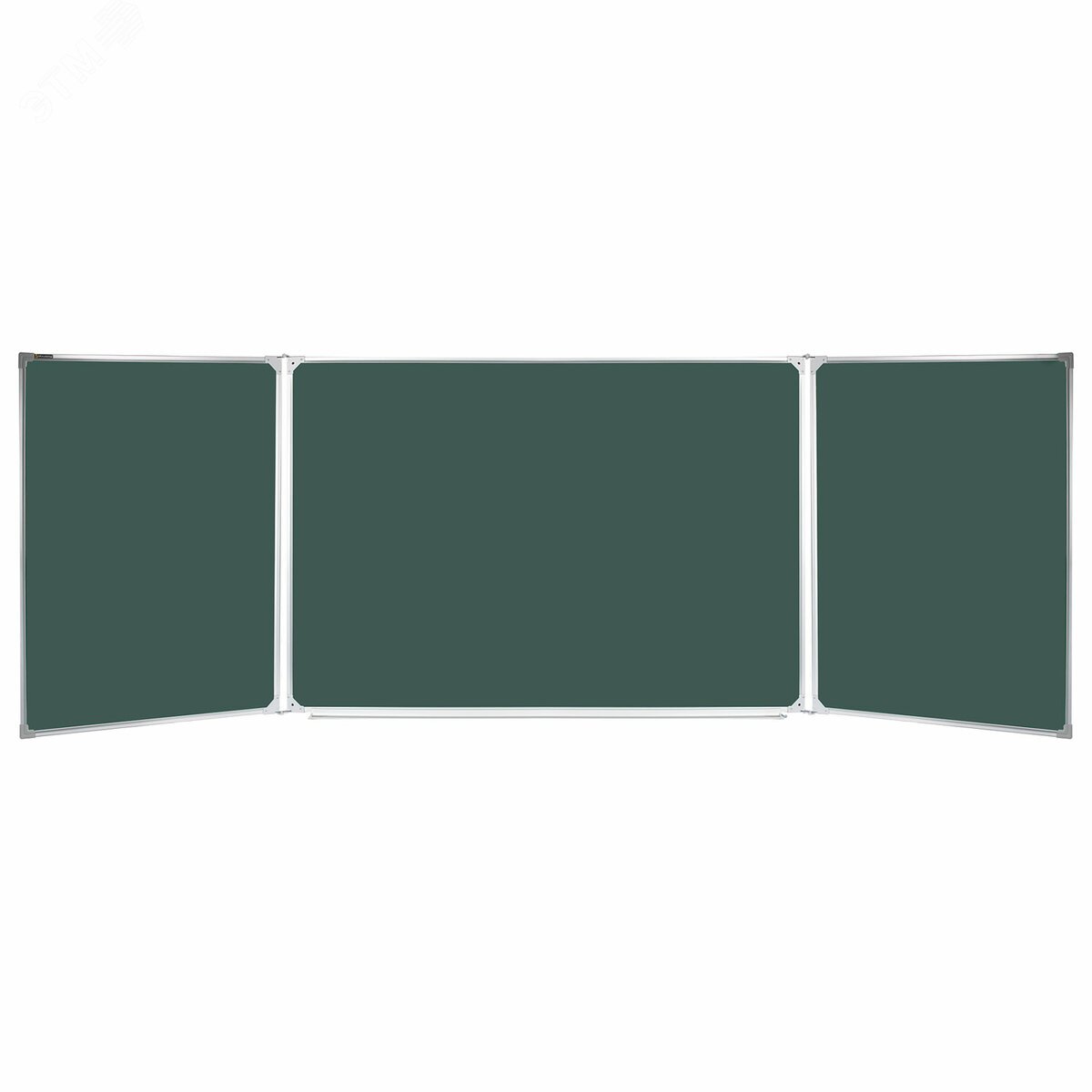 Изображение товара Доска для мела магнитная 3-х элементная 100х150/300см, ДОП. ЛИНИЯ/КЛЕТКА зеленая, BRAUBERG, 236972 (шт)