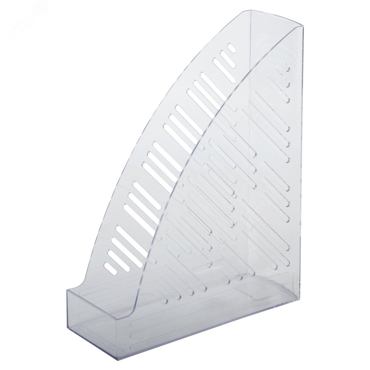 Изображение товара Вертикальный прозрачный лоток для бумаг BRAUBERG Standard+ 250х90х300 мм