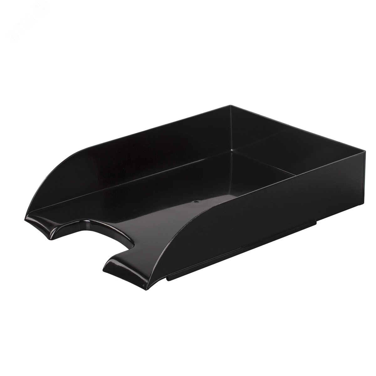 Изображение товара Горизонтальный лоток для бумаг BRAUBERG Office style 320x245x65 мм черный