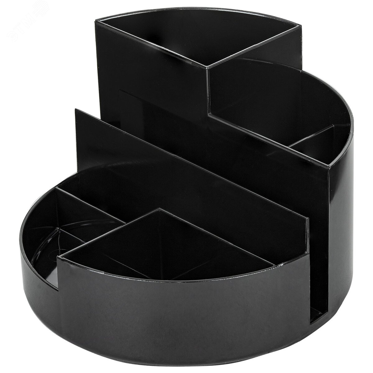 Изображение товара Подставка-органайзер BRAUBERG DELTA, 6 отделений, 130х130х90 мм, черная, 238100 (шт)