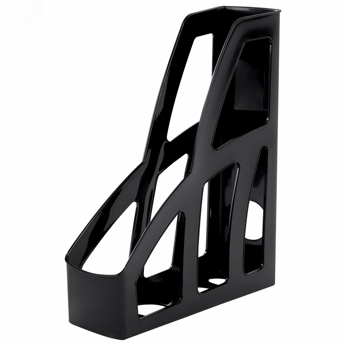 Изображение товара Вертикальный лоток для бумаг BRAUBERG FILE 250х75х300 мм черный