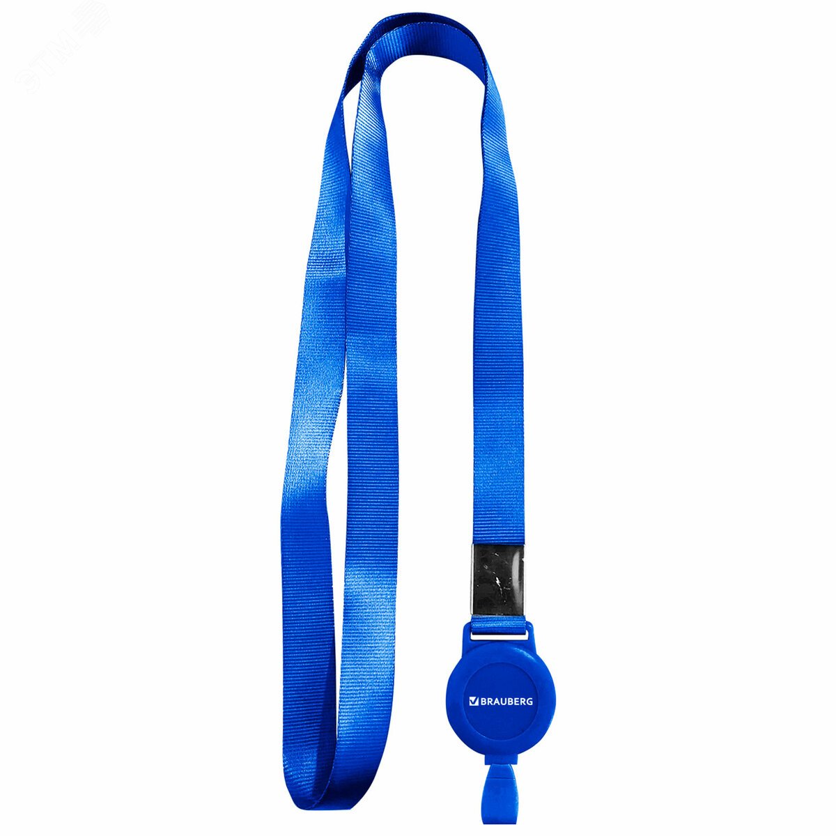Изображение товара Держатель-рулетка для бейджей BRAUBERG 70 см с лентой 45 см синий