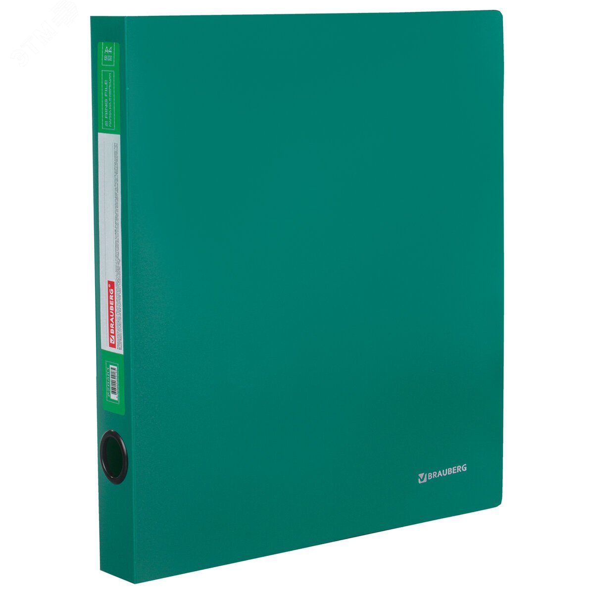 Изображение товара Папка на 2 кольцах BRAUBERG Стандарт 40мм зеленая до 300 листов 0,9 мм, 270481 (шт)
