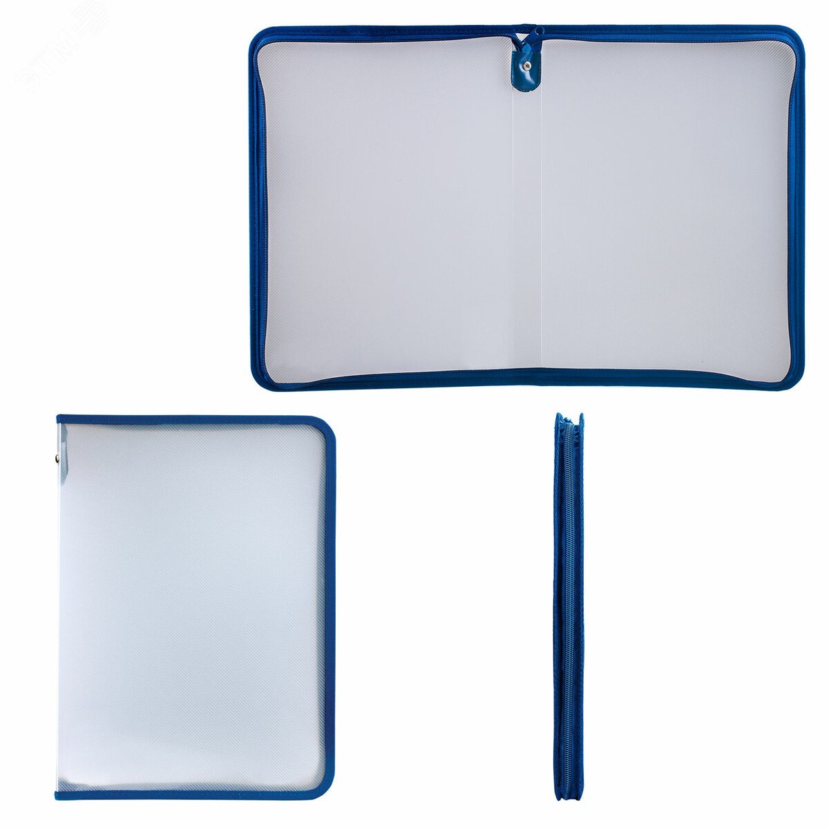 Изображение товара Папка для документов на молнии BRAUBERG А4 прозрачная