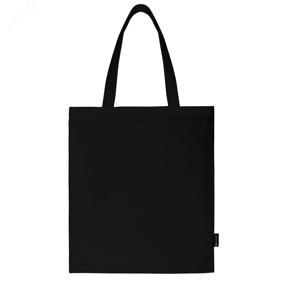 Изображение товара Сумка шоппер BRAUBERG, канвас, 40х35 см, черный (шт)