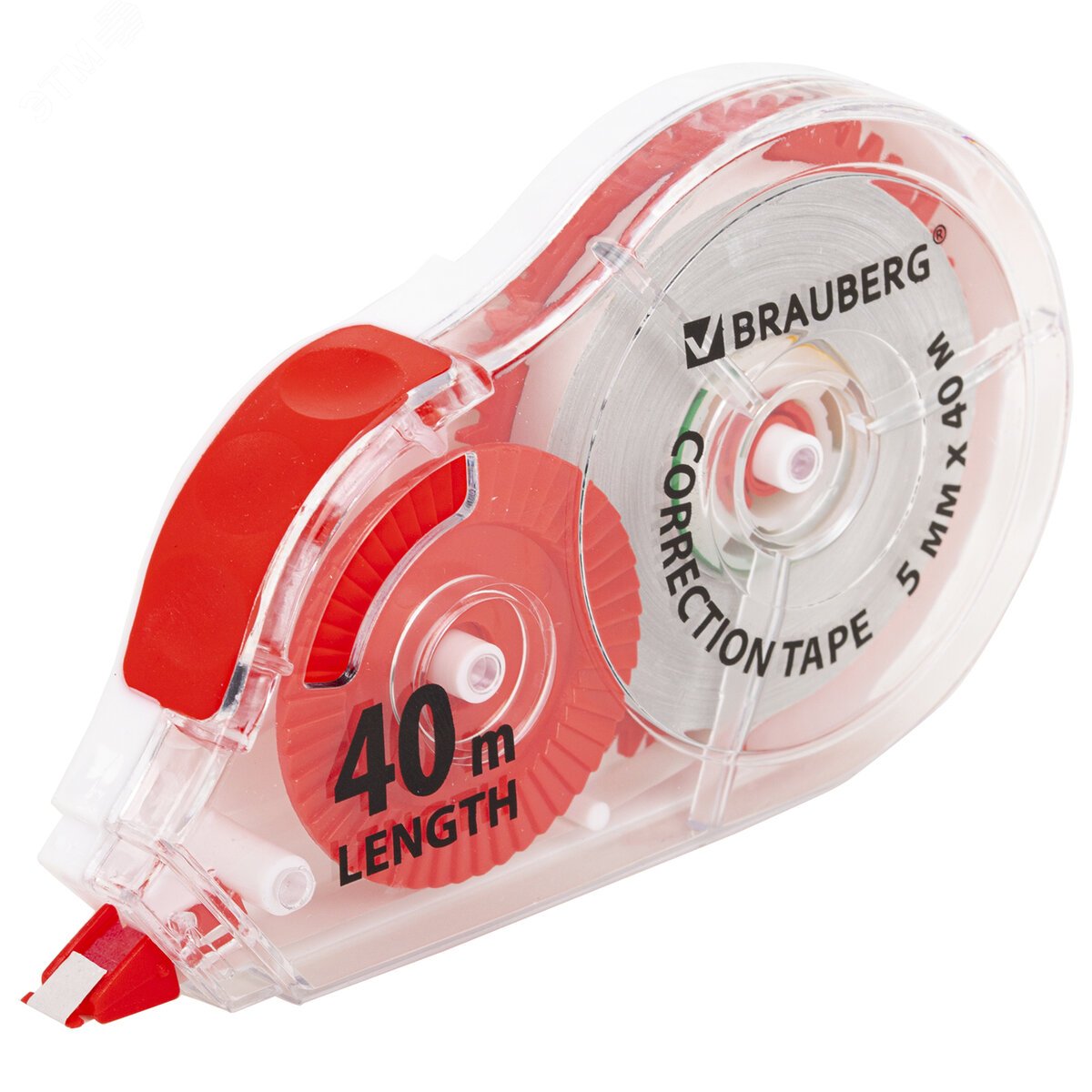 Изображение товара Корректирующая лента BRAUBERG EXTRA LENGTH 5мм 40м механизм перемотки