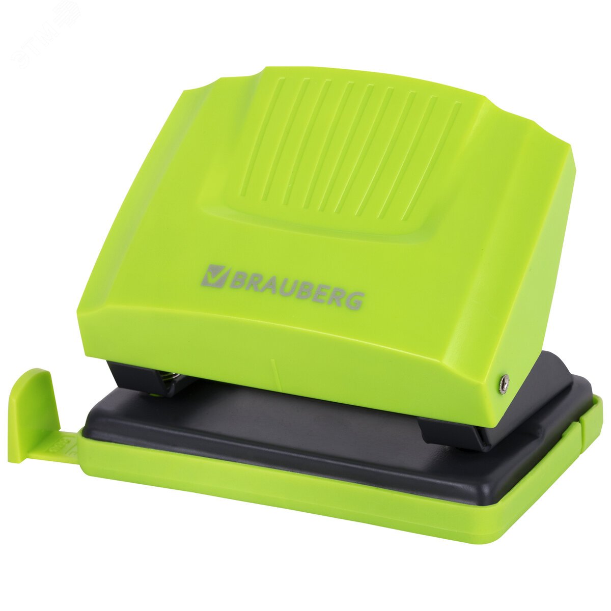 Изображение товара Дырокол BRAUBERG ''SUPER'', до 20 листов, зелено-черный, 272743 (шт)