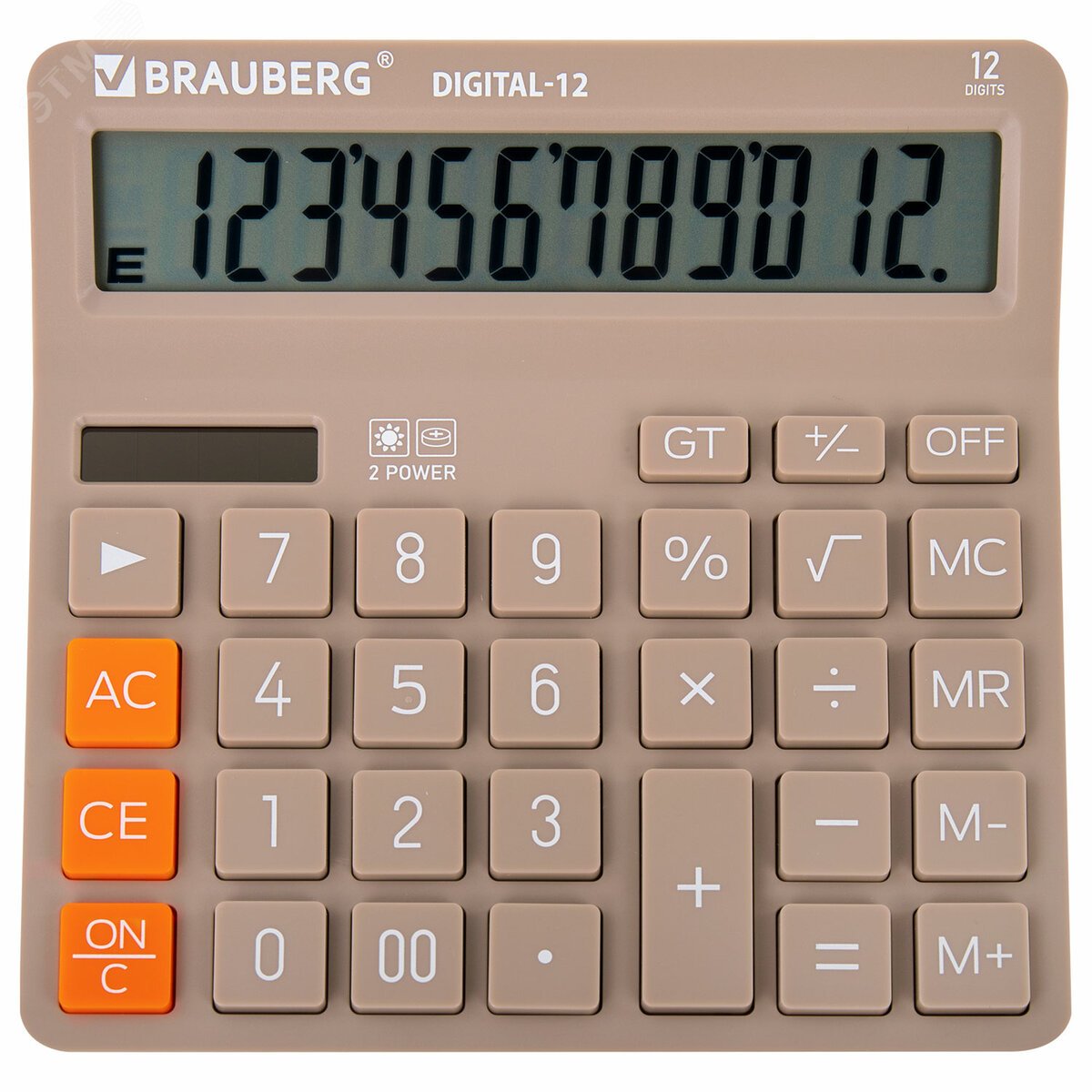 Изображение товара Настольный калькулятор DIGITAL-12-BG 12 разрядов компактный для офиса и учебы