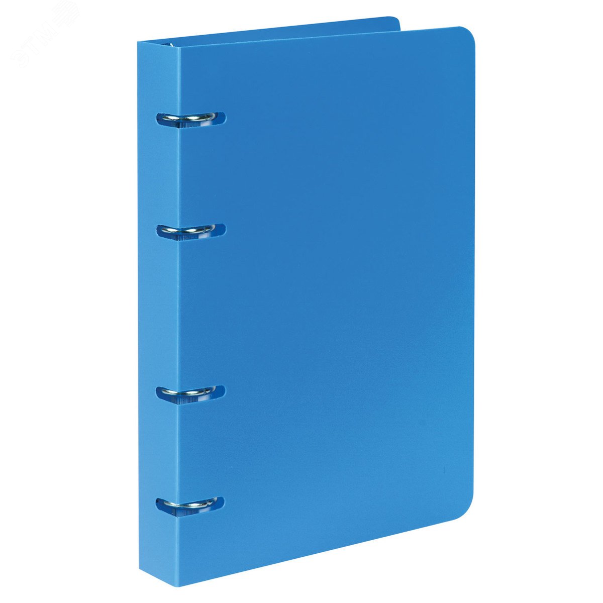 Изображение товара Тетрадь на кольцах А5 160х215мм, 80л, пластик, клетка, BRAUBERG, Голубой, 403251 (шт)