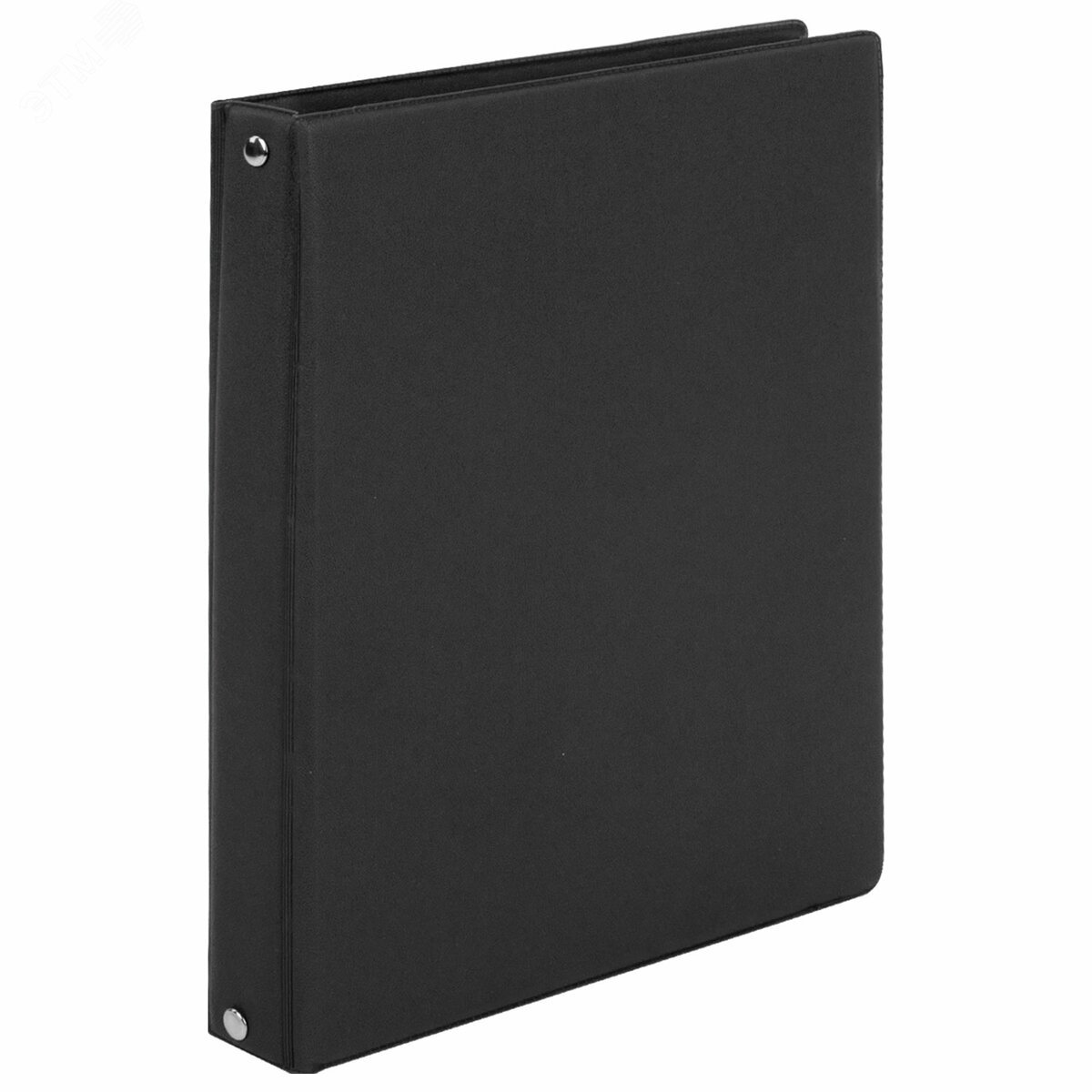 Изображение товара Тетрадь на кольцах А5 180х220мм, 80л, обложка ПВХ, клетка, BRAUBERG, черный, 403909 (шт)