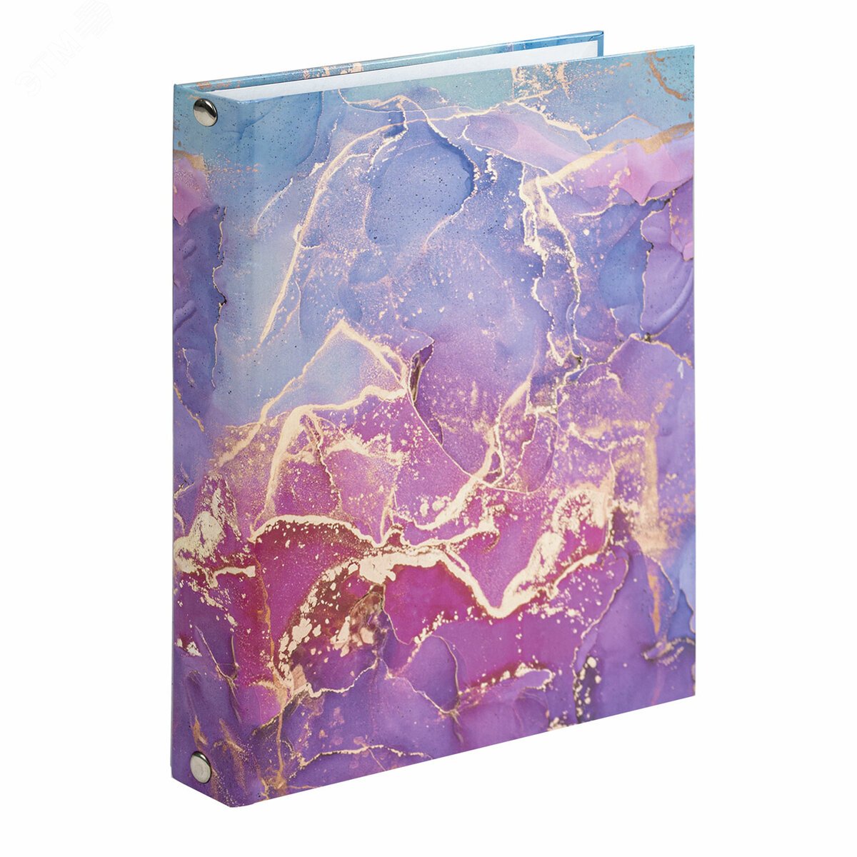 Изображение товара Тетрадь на кольцах А5 175х215мм, 120л, твердый картон, с разделителями, BRAUBERG, Marble, 404086 (шт)