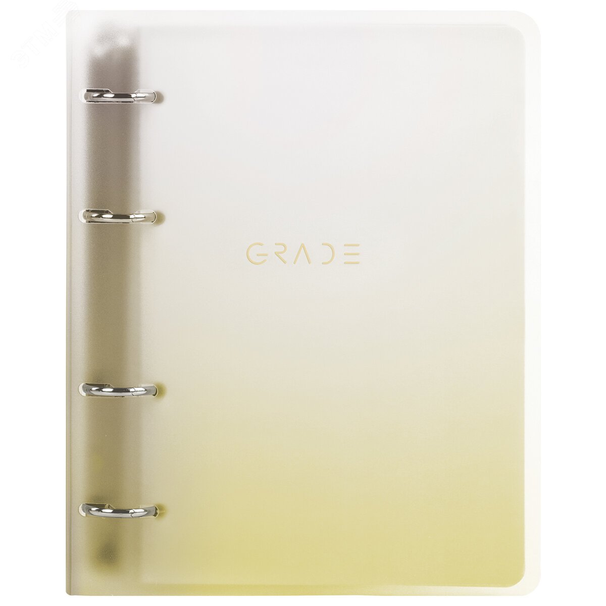 Изображение товара Тетрадь на кольцах А5 175х220мм, 120л, пластик, с разделителями, BRAUBERG, Желтый, 404628 (шт)