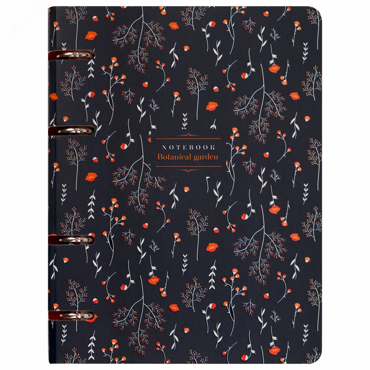 Изображение товара Тетрадь на кольцах BRAUBERG А5 120л, Flowers, Россия