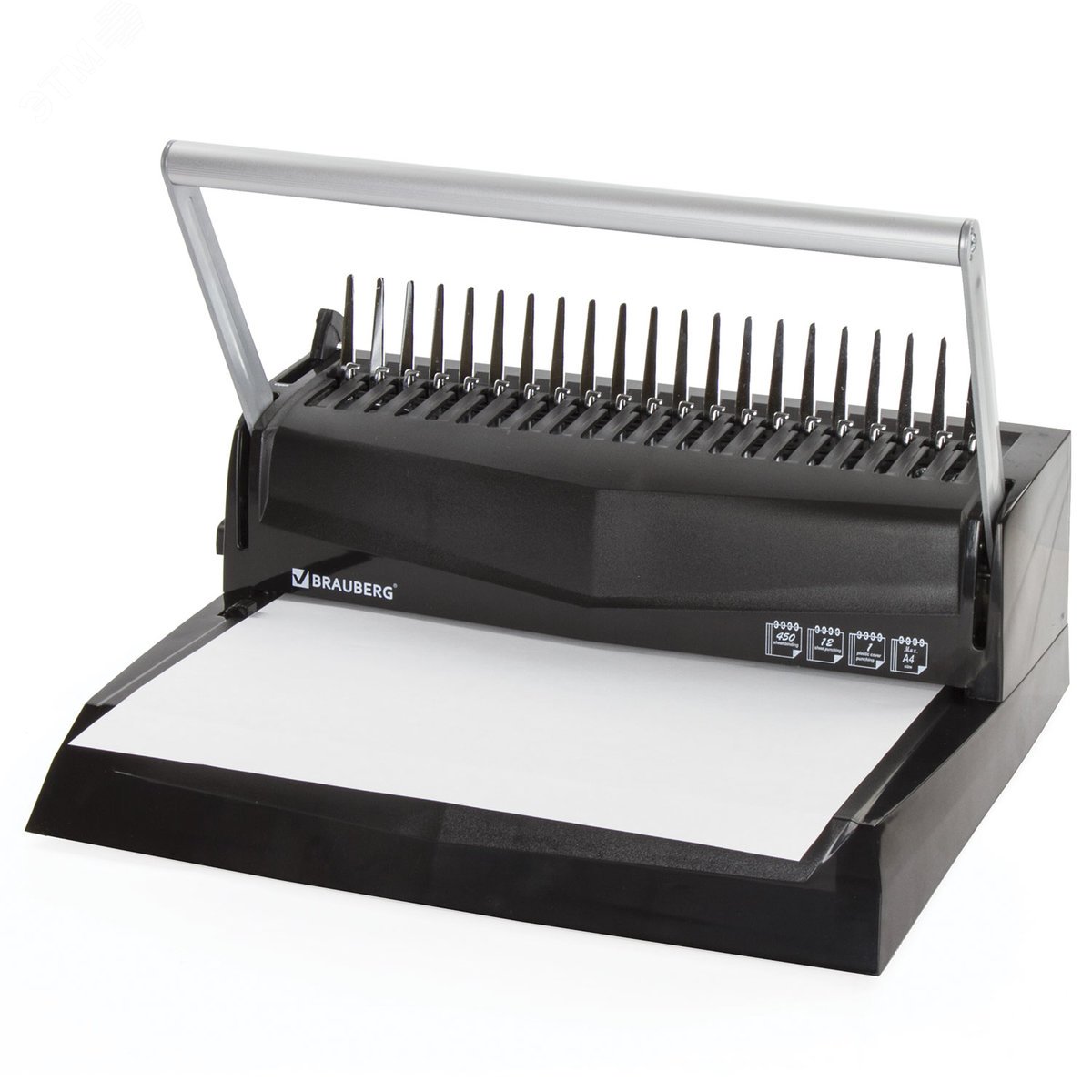 Изображение товара Переплетная машина BRAUBERG B12 для пластиковых пружин