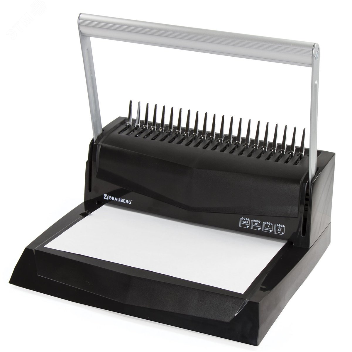 Изображение товара Переплетная машина BRAUBERG B20 для пластиковых пружин