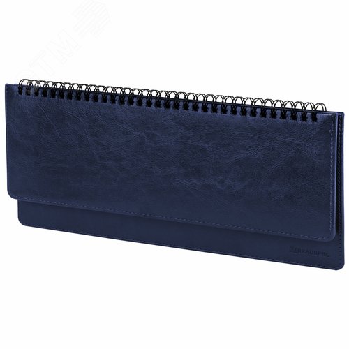 Изображение товара Планинг настольный недатированный 305x140мм BRAUBERG Imperial под кожу, 60л, синий, 11169 (шт)