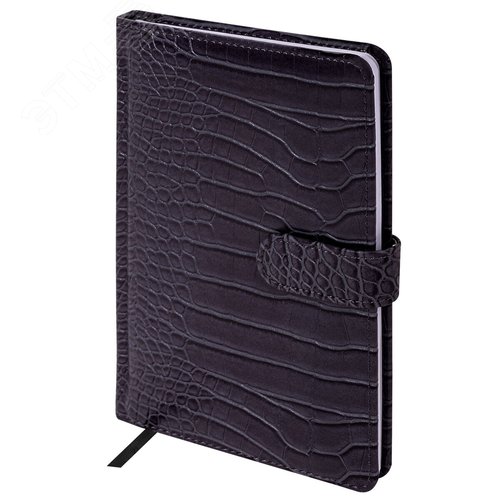 Изображение товара Еженедельник недатированный А5 145х215мм BRAUBERG Party, под кожу, 64л, Антрацит, 114472 (шт)