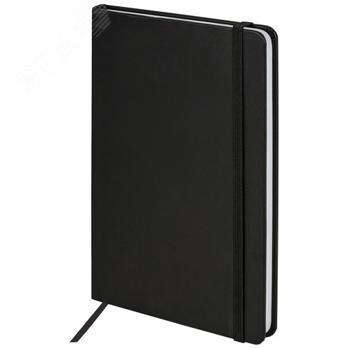 Изображение товара Блокнот А5 138 х 213мм Basic, под кожу, 80 л, клетка, черный (шт)