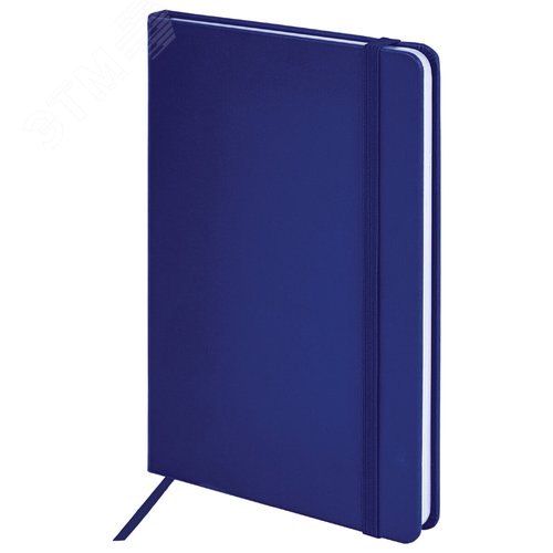 Изображение товара Блокнот А5 138 х 213мм Basic, под кожу, 80 л, клетка, синий (шт)