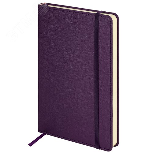 Изображение товара Ежедневник недатированный А5 138 х 213мм Base, под кожу, 160 л, фиолетовый (шт)