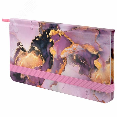 Изображение товара Еженедельник недатированный с резинкой 171 х 93мм, твердый, 64 л, Marble stone (шт)