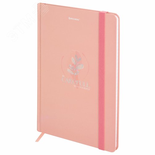 Изображение товара Блокнот с резинкой в клетку 96л, А5 145 х 203 мм, твердая обложка с фольгой, Pastel (шт)