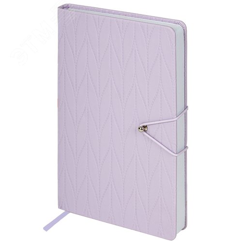Изображение товара Ежедневник недатированный А5 138 х 213мм, Braided, под кожу, гвоздик, 160 л, сиреневый (шт)