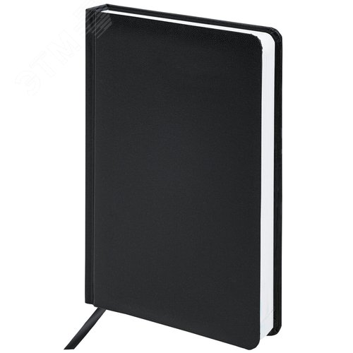 Изображение товара Ежедневник недатированный А5 138х213мм BRAUBERG Select балакрон, 160л, черный, 123429 (шт)
