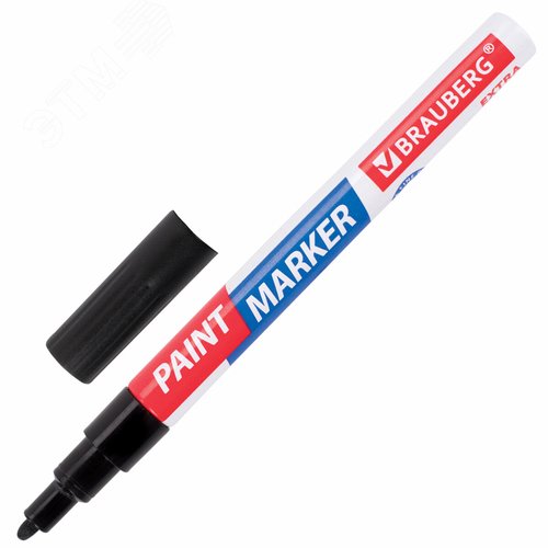 Изображение товара Маркер-краска лаковый EXTRA (paint marker) 2 мм, ЧЕРНЫЙ, УСИЛЕННАЯ НИТРО-ОСНОВА (шт)
