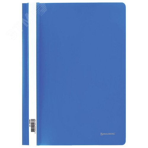 Изображение товара Скоросшиватель пластиковый BRAUBERG, А4, 130/180 мкм, голубой (шт)