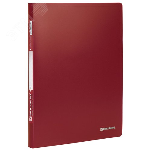 Изображение товара Папка с металлическим скоросшивателем Стандарт, красная, до 100 листов, 0,6 мм (шт)