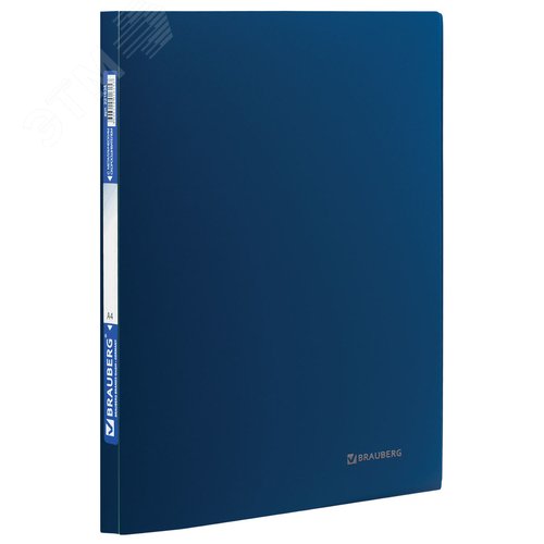 Изображение товара Папка с металлическим скоросшивателем Стандарт, синяя, до 100 листов, 0,6 мм (шт)