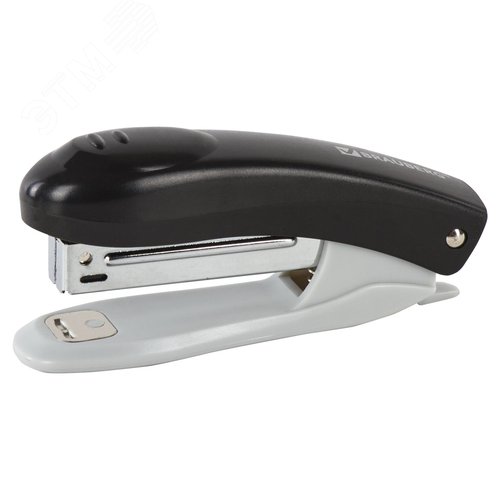 Изображение товара Степлер №10 BRAUBERG ''Original'', до 12 листов, с антистеплером, черный, 222529 (шт)