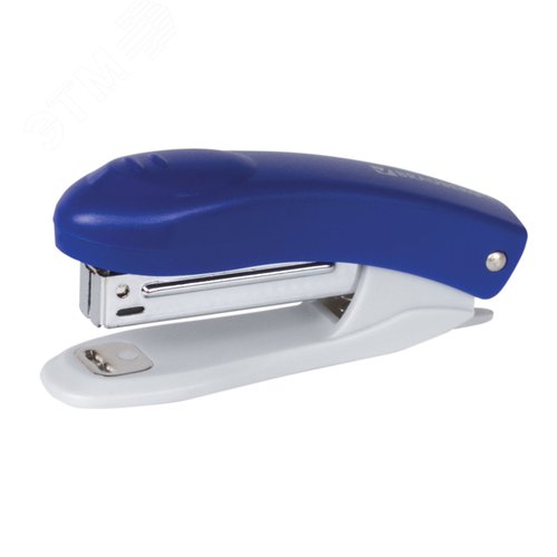 Изображение товара Степлер №10 BRAUBERG ''Original'', до 12 листов, с антистеплером, синий, 222530 (шт)