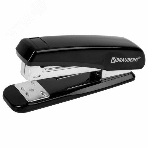 Изображение товара Степлер №24/6, 26/6 BRAUBERG ''Classic'', до 25 листов, черный, 222546 (шт)