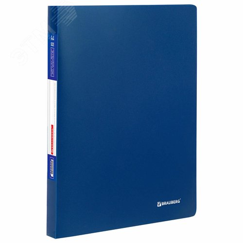 Изображение товара Папка 60 вкладышей BRAUBERG Office, синяя, 0,6 мм (шт)