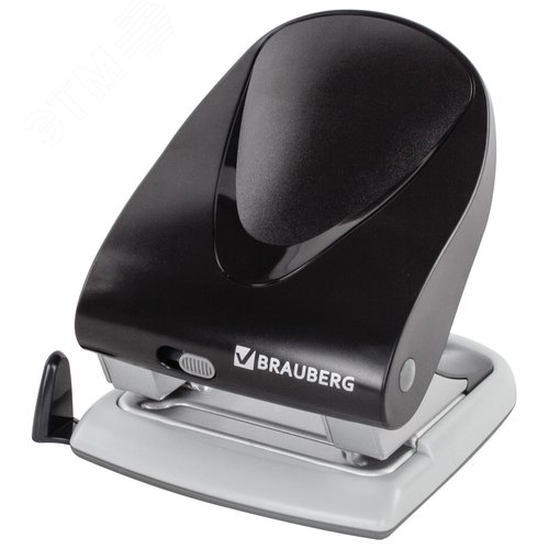Изображение товара Дырокол BRAUBERG ''G-Line'', до 40 листов, черный, 224341 (шт)