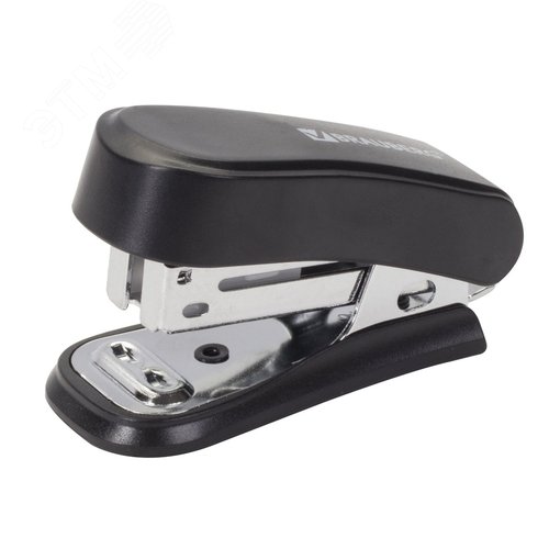 Изображение товара Степлер №24/6, 26/6 МИНИ BRAUBERG ''Standard'', до 25 листов, с антистеплером, черный, 226849 (шт)