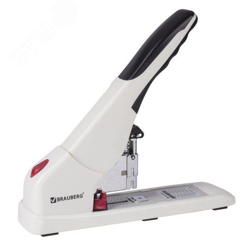 Изображение товара Степлер ЭНЕРГОСБЕРЕГАЮЩИЙ МОЩНЫЙ №24/6-23/17 BRAUBERG ''Easy Press'', до 120 листов, БЕЗ УСИЛИЙ, 227664 (шт)