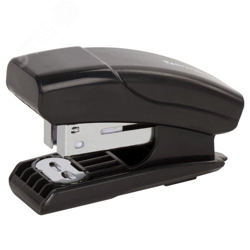 Изображение товара Степлер №24/6, 26/6 МИНИ BRAUBERG ''Black Jack'', до 18 листов, антистеплер, черный, 227762 (шт)