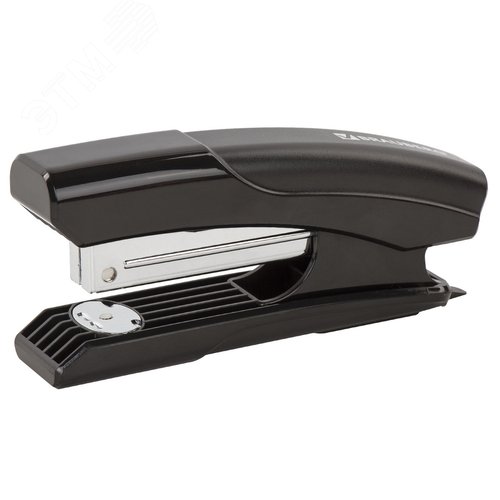 Изображение товара Степлер №24/6, 26/6 BRAUBERG ''Black Jack'', до 20 листов, антистеплер, черный, 227764 (шт)