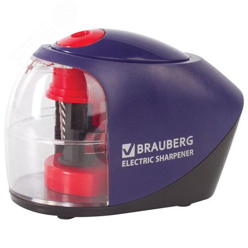 Изображение товара Точилка электрическая BRAUBERG ''Delta'', питание от 4 батареек АА, спиралевидное лезвие, 228421 (шт)