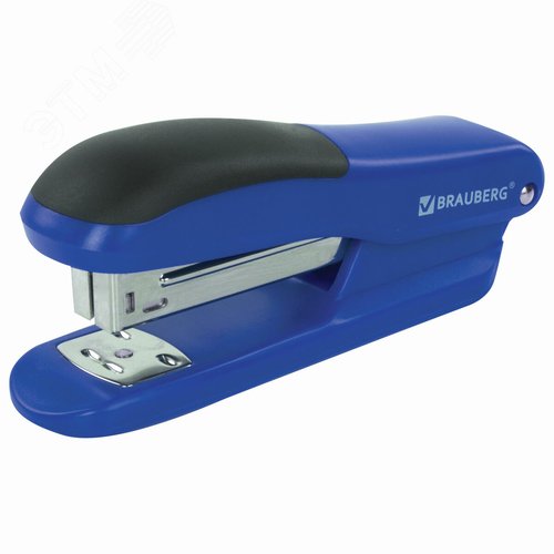 Изображение товара Степлер №24/6, 26/6 BRAUBERG ''SX-39'', до 25 листов, синий, 228591 (шт)